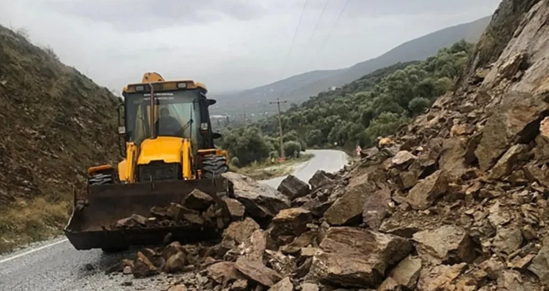 İzmir’in Ödemiş ilçesinde heyelan meydana geldi!