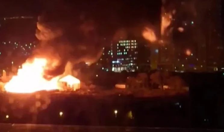 Kartal’da film platosunda büyük yangın